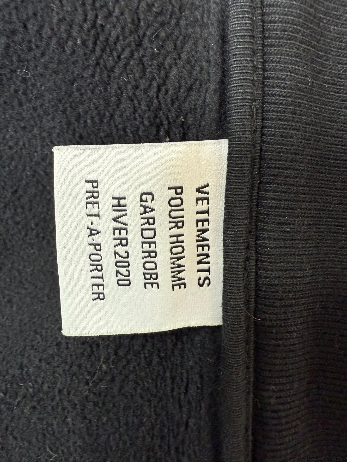Vetements AH19 Upside Down Anarchy Zip-Up Hoodie Size - S