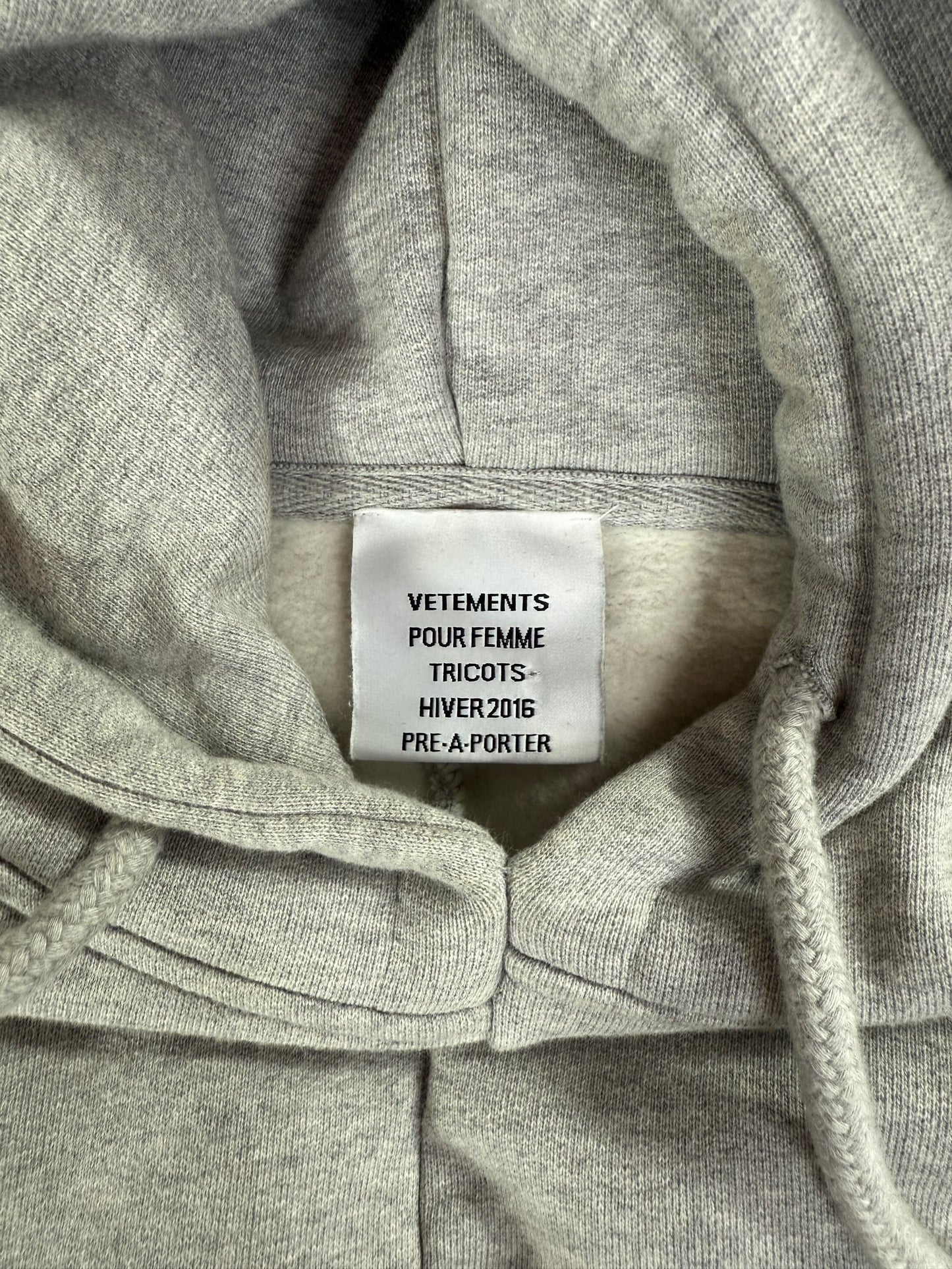 Vetements AH15 Reconstructed Hoodie - Size XS