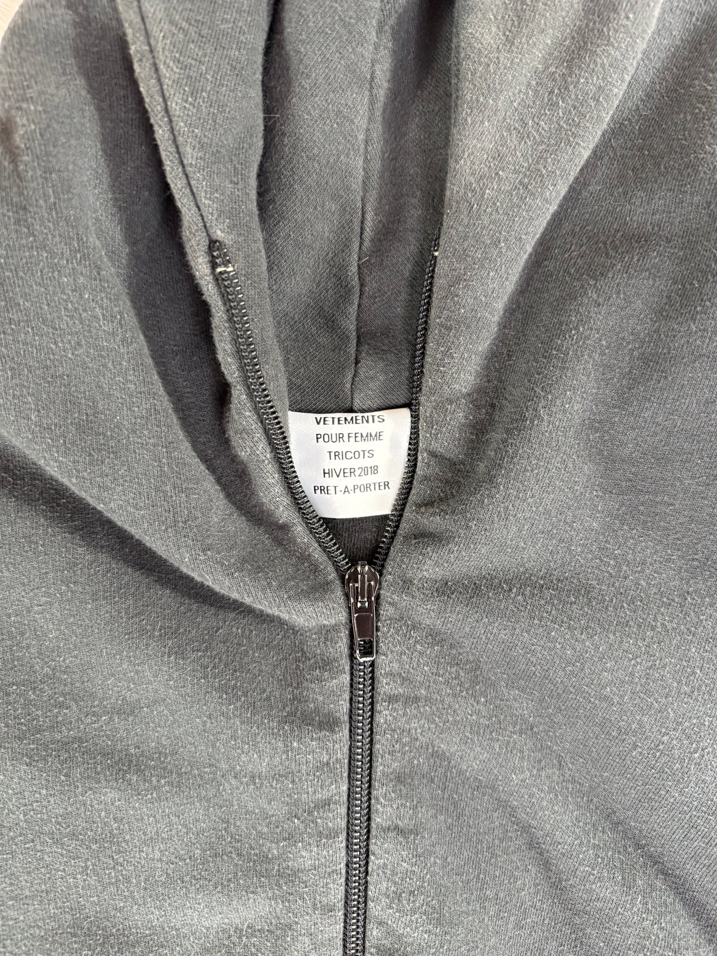 Vetements Gypsy Proverb Zip-Up Hoodie - Size L
