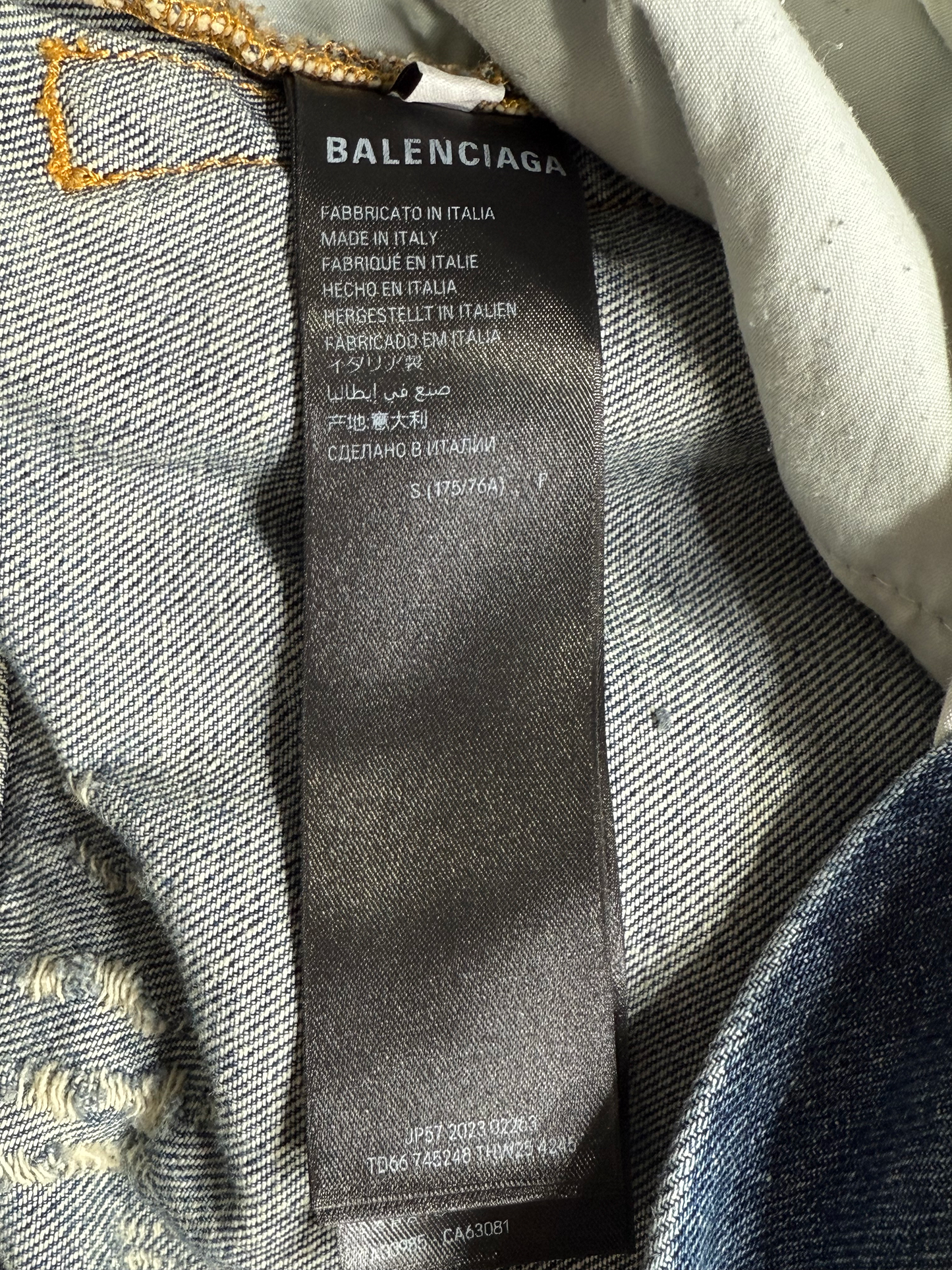 Balenciaga Super Destroyed Jeans – Blue Size - 34