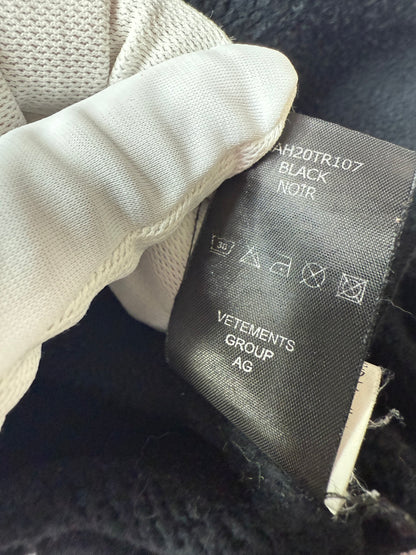 Vetements AH19 Upside Down Anarchy Zip-Up Hoodie Size - S