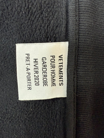 Vetements AH19 Upside Down Anarchy Zip-Up Hoodie Size - S