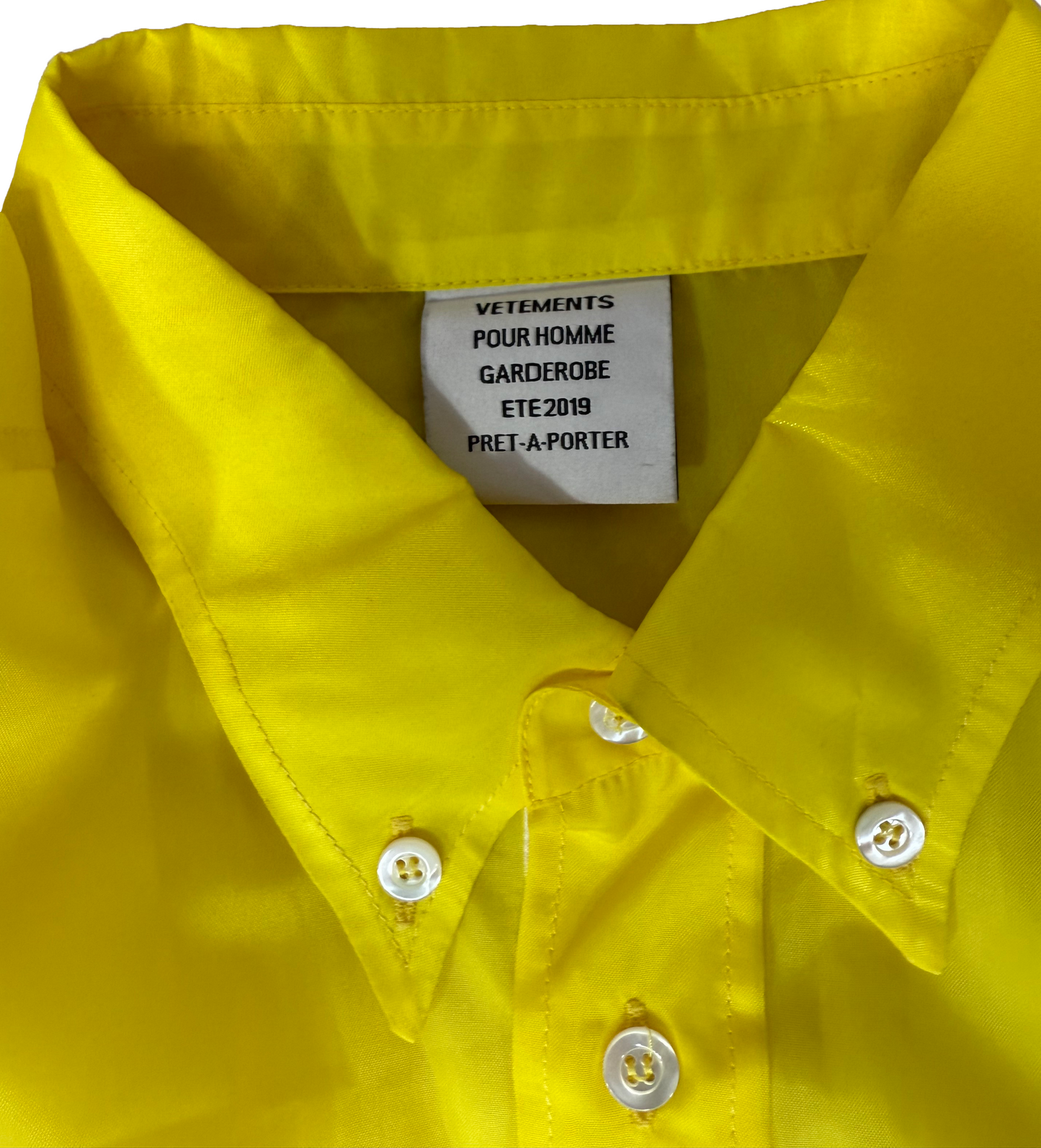 Vetements SS19 Gadsden Flag Button-Up Shirt Size - XS