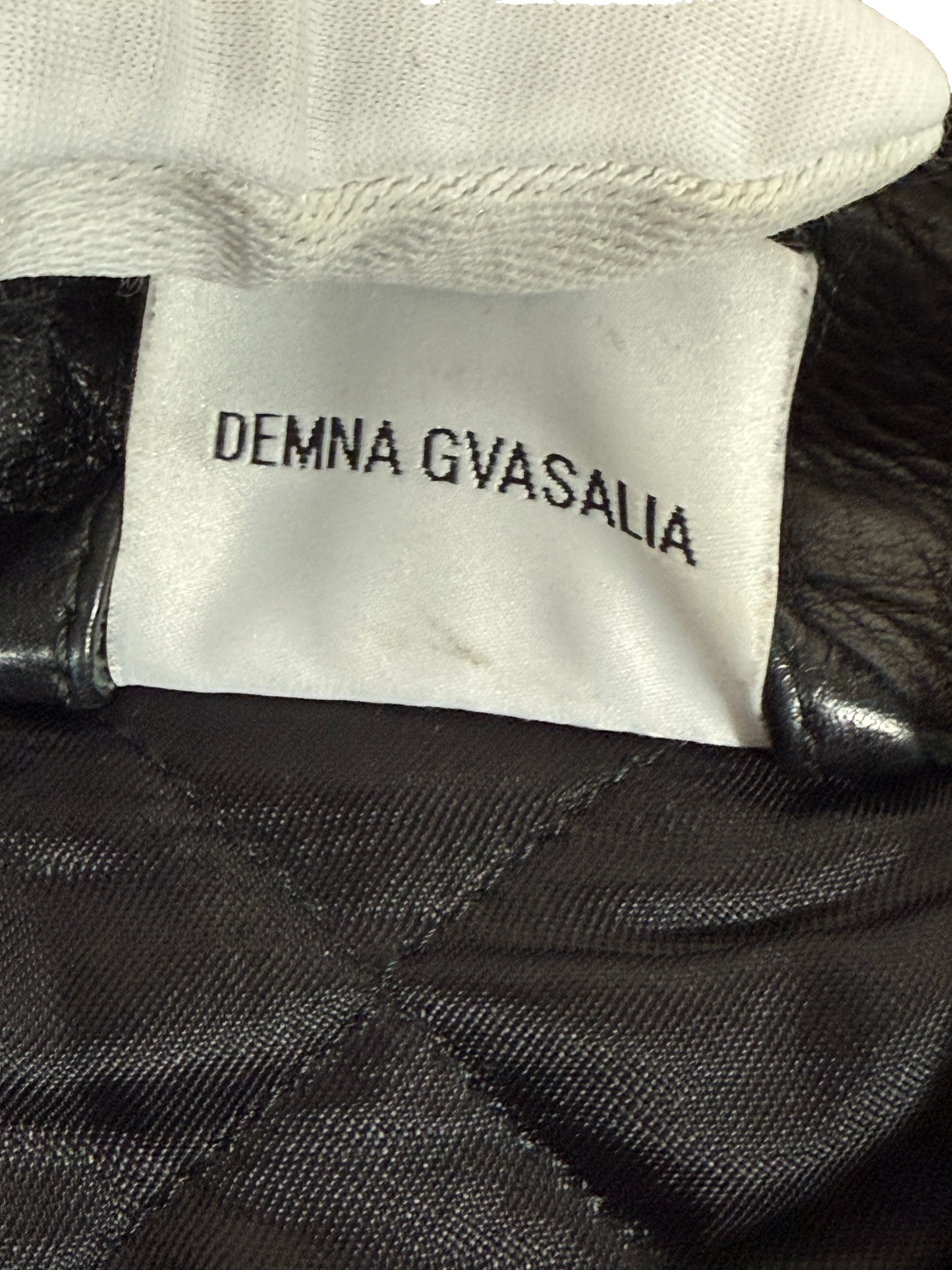 Vetements Calf Leather Moto Jacket Size - S
