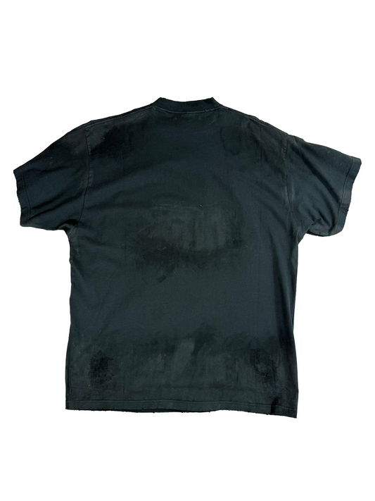 Balenciaga mudshow skater short sleeve with sample distressing