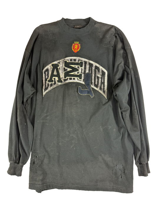 Balenciaga Skater long sleeve with sample distressing - Size 3