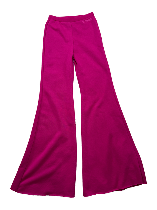 Vetements SS19 Pink Flare Sweatpants