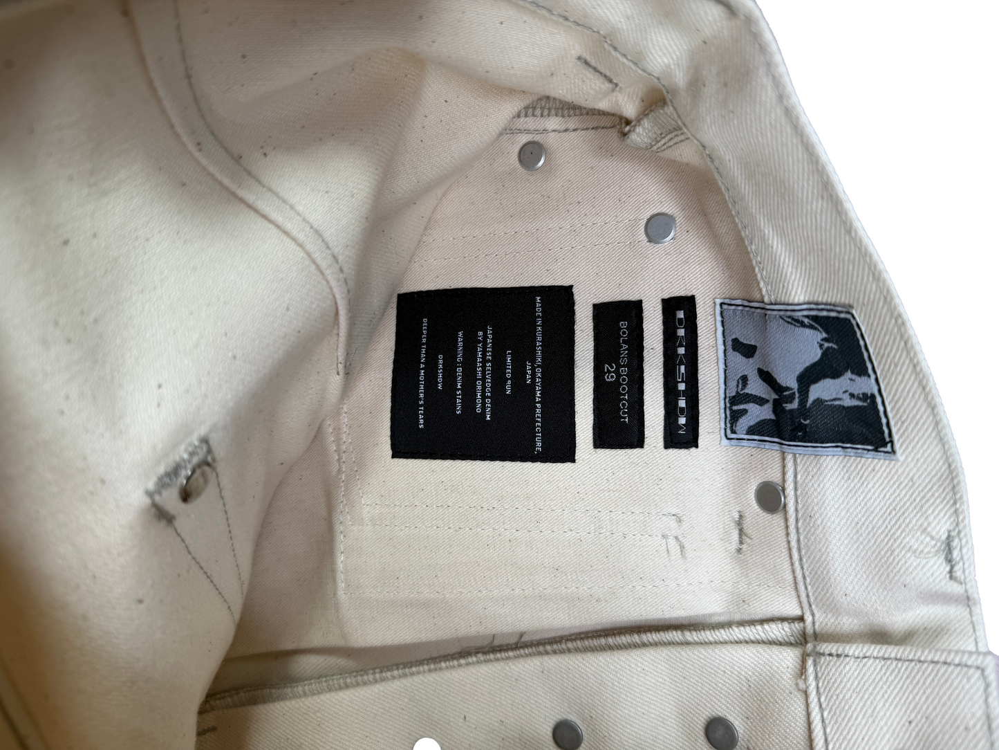 Rick Owens Mineral Bolans - Size 29